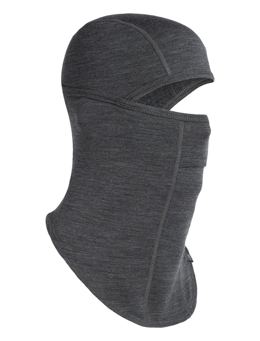 Icebreaker Unisex Merino Apex Balaclava Női Fejpánt Fekete Szürke | HU 1466YXFU